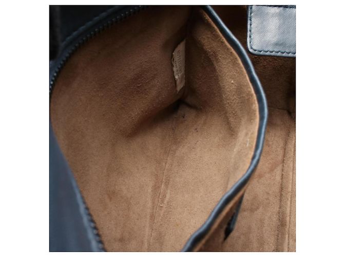 Borsa in pelle Intrecciato di Bottega Veneta Blu navy - vista 4