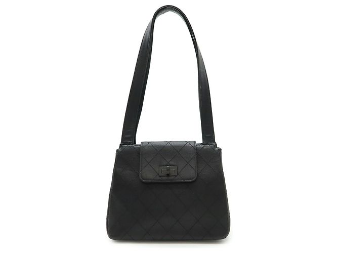 Borsa a Spalla Matelassé 2.55 di Chanel Nero - vista 2