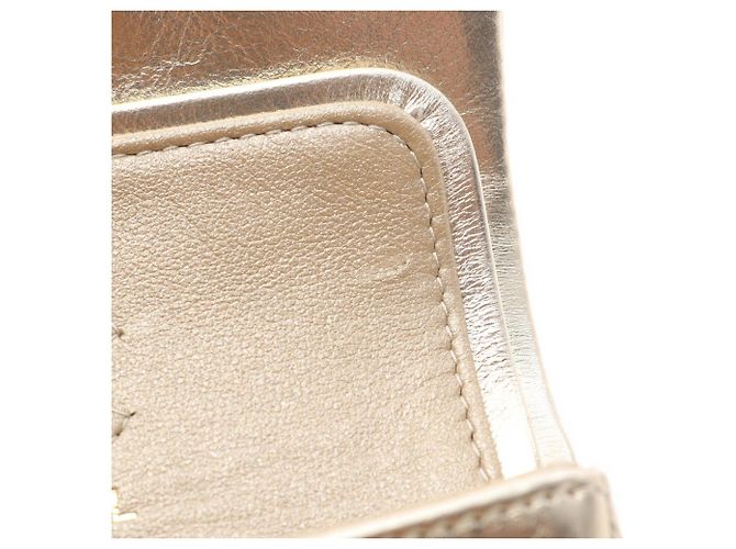 Charm della borsa classica Matelassé di Chanel D'oro Crudo - vista 8