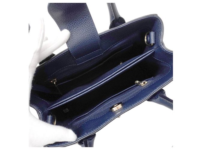 Borsa in pelle Neo Executive di Chanel Blu navy - vista 3
