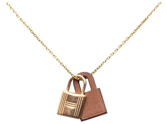 Collana Pendente O Kelly in Oro Placcato Swift Hermès D'oro - vista 2