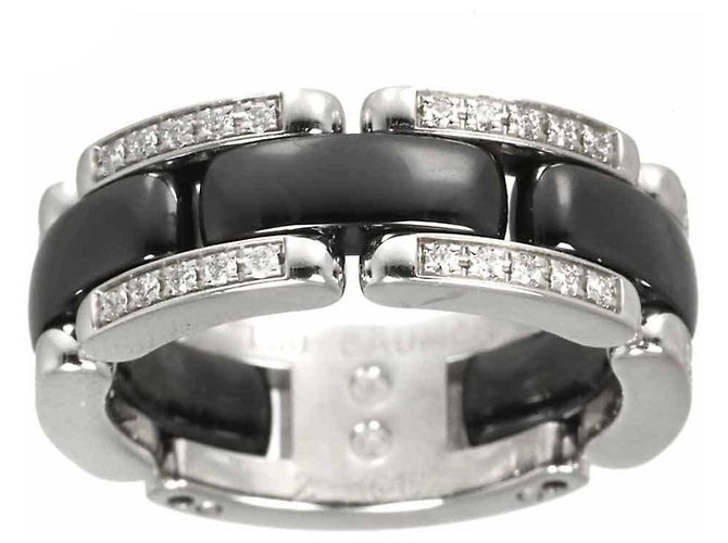 Anello in diamante Chanel Ultra #50 Nero - vista 2