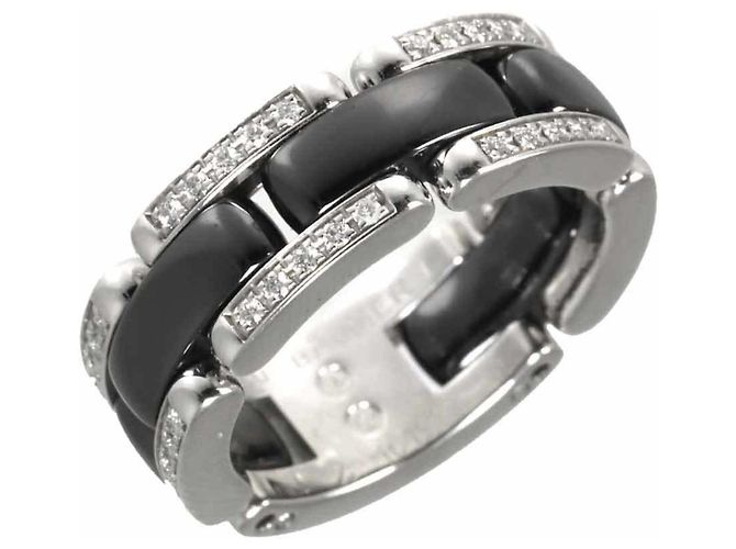 Anello in diamante Chanel Ultra #50 Nero - vista 5