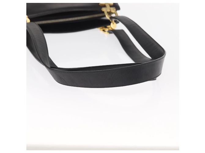 Borsa a Spalla Gancini in Pelle Salvatore Ferragamo Nero - vista 7