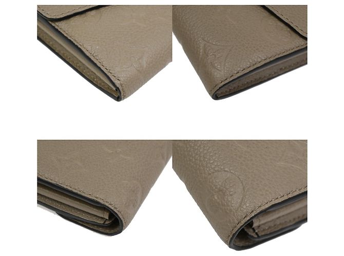 Portafoglio Sarah Louis Vuitton Monogram Empreinte Beige - vista 7