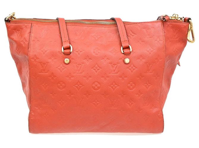Borsa Lumineuse in pelle Monogram Empreinte PM Louis Vuitton Rosso - vista 2