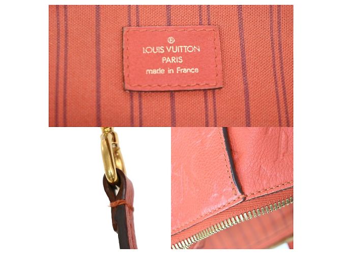 Borsa Lumineuse in pelle Monogram Empreinte PM Louis Vuitton Rosso - vista 7