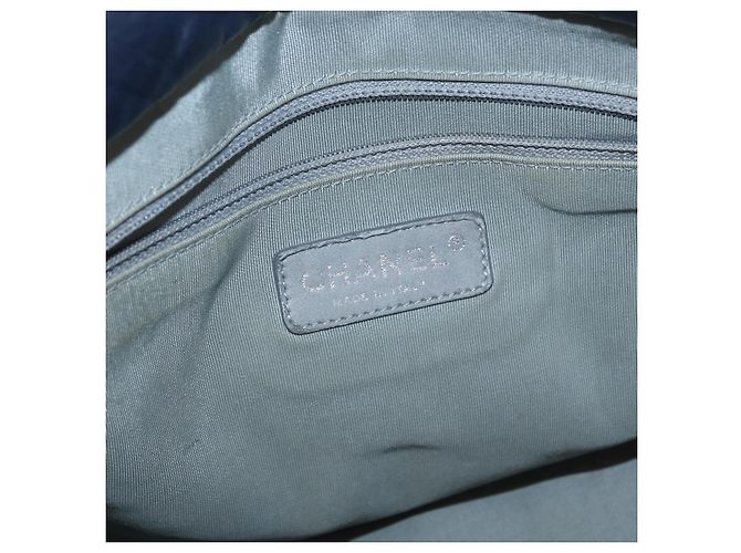 Chanel Ultra Stitch Kette Tasche aus gestepptem Kalbsleder Marineblau - Ansicht 6