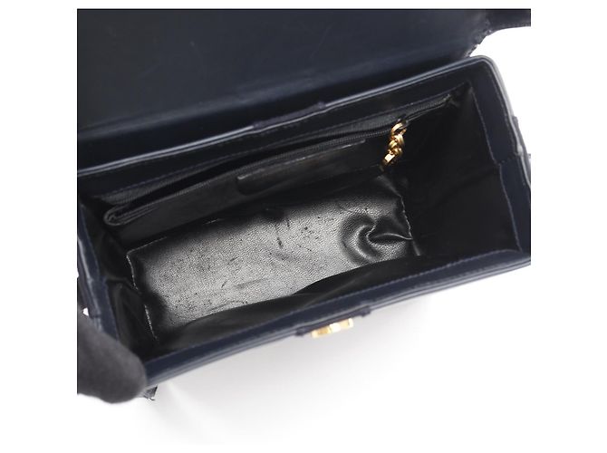 Borsa a Spalla Vara Ribbon di Salvatore Ferragamo Blu navy - vista 3