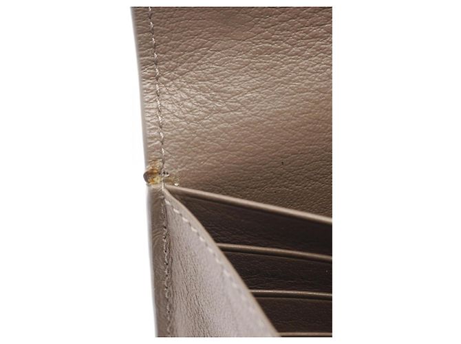 Balenciaga graue Leder Langbörse Braun - Ansicht 7
