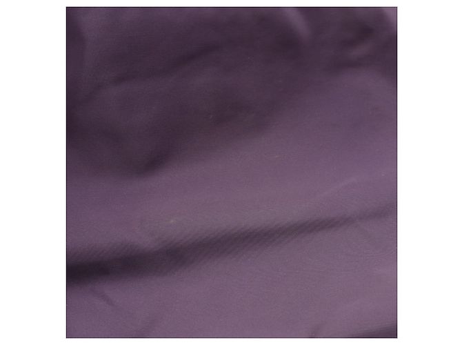 Bolso de mano de nylon jacquard Prada en marrón y púrpura - vista 7