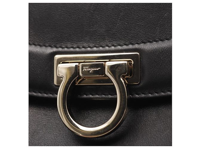Borsa Sofia Rainbow Gancini di Salvatore Ferragamo Nero - vista 10