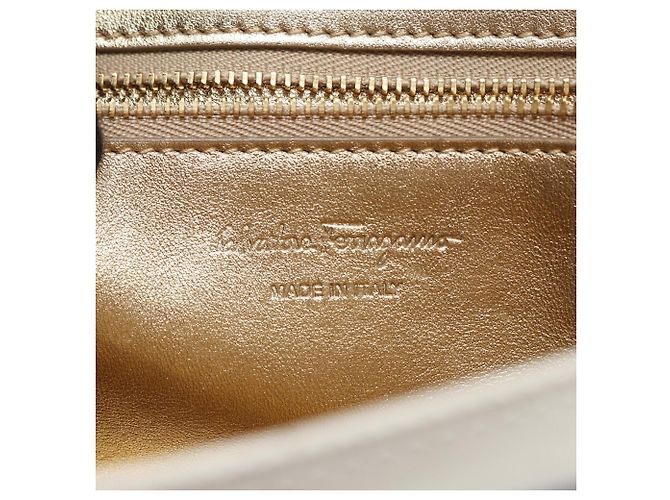 Borsa Sofia Rainbow Gancini di Salvatore Ferragamo Nero - vista 4