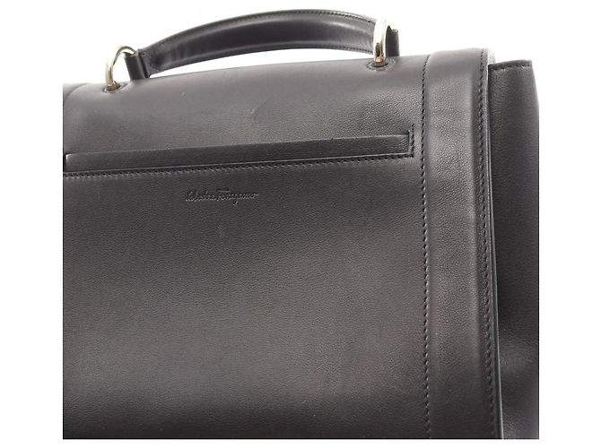 Borsa Sofia Rainbow Gancini di Salvatore Ferragamo Nero - vista 6