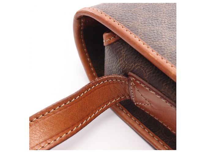 Céline Bolso de Hombro Celine Macadam Castaño - vista 14