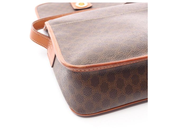 Céline Bolso de Hombro Celine Macadam Castaño - vista 9
