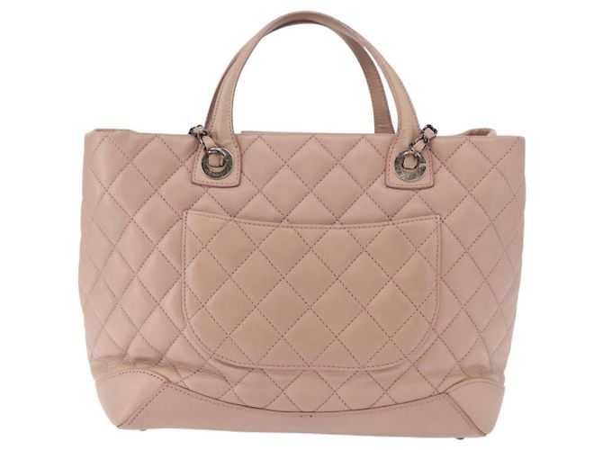 Chanel Easy Shopping Quilted Calfskin Small Rosa - vista 2