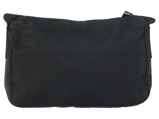 Borsa messenger con zip frontale Prada Tessuto media Nero - vista 2
