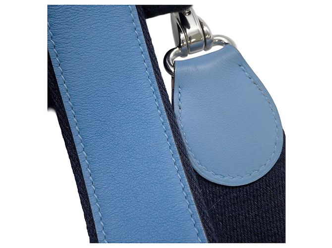 Borsa a Spalla Mini Berline di Hermès Blu - vista 12