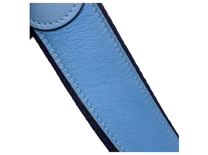 Borsa a Spalla Mini Berline di Hermès Blu - vista 13