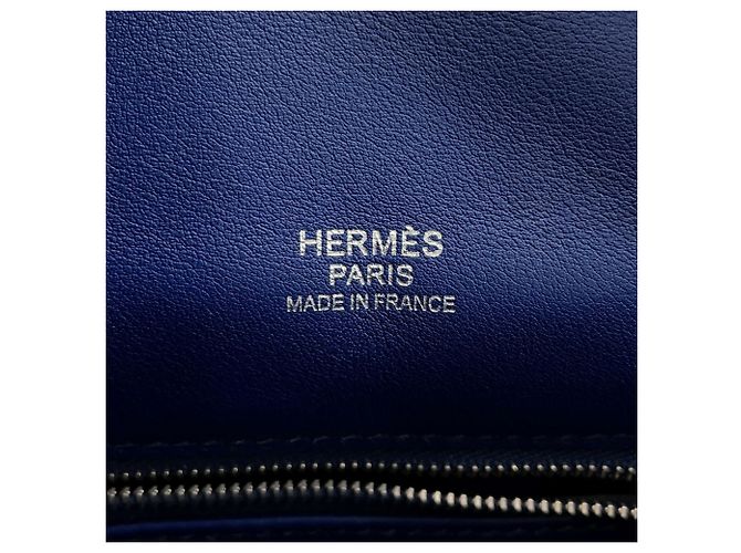 Borsa a Spalla Mini Berline di Hermès Blu - vista 15