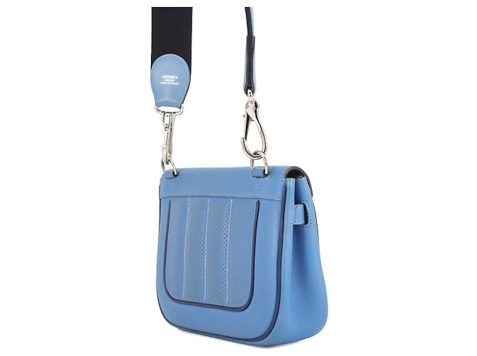 Borsa a Spalla Mini Berline di Hermès Blu - vista 2