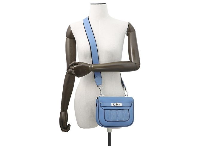 Borsa a Spalla Mini Berline di Hermès Blu - vista 4