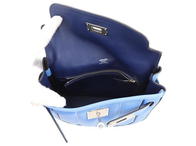 Borsa a Spalla Mini Berline di Hermès Blu - vista 5