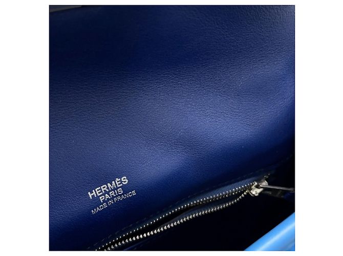 Borsa a Spalla Mini Berline di Hermès Blu - vista 9