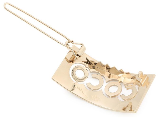 Fermaglio in strass CHANEL COCO Rosa D'oro - vista 4