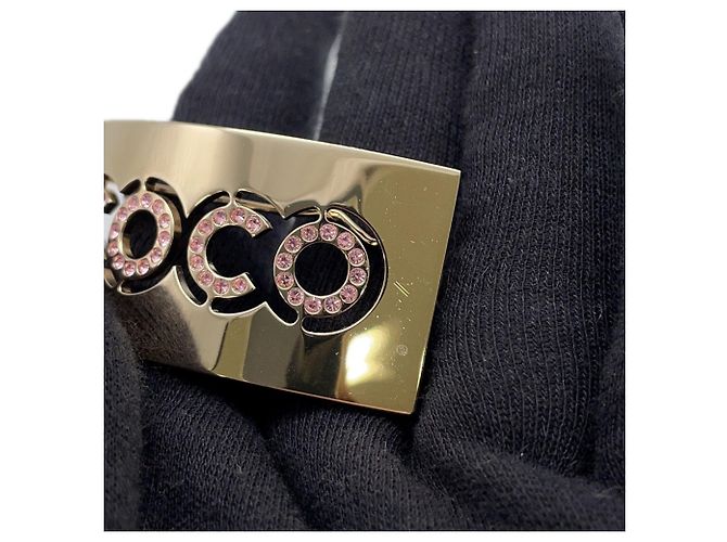 Fermaglio in strass CHANEL COCO Rosa D'oro - vista 6