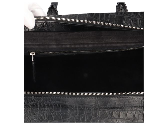 Borsa a Spalla Cabas Rive Gauche in Coccodrillo Saint Laurent - vista 9