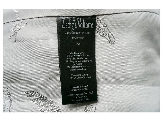 Zadig & Voltaire ZADIG ET VOLTAIRE LUXUS Jacke Virginie bis in grau TM TBE - Ansicht 6