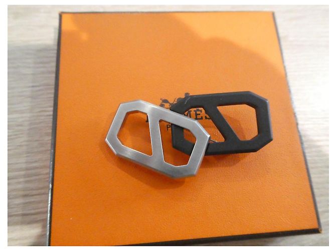 broche hermès nueva Negro Plata - vista 2