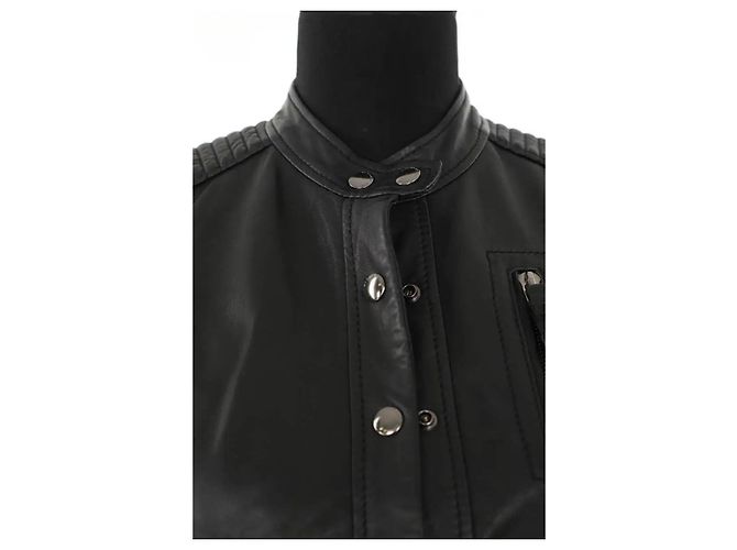 Barbara Bui Chaqueta de cuero negra Negro - vista 2