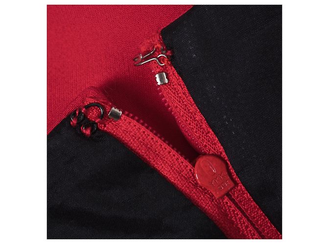 Moschino Couture Strapless Rosette Kleid – 90er Rot - Ansicht 9