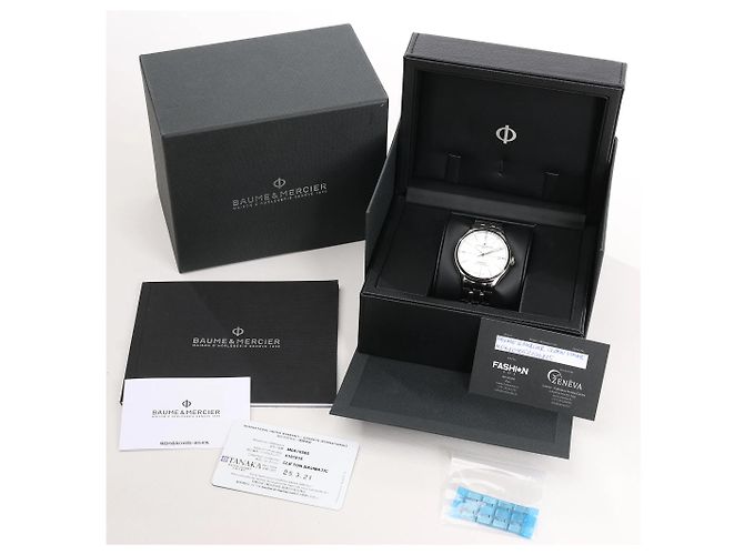 Relógio Baume & Mercier Clifton Vomatic M0A10505 6197815 SS AT com mostrador branco - vista 14