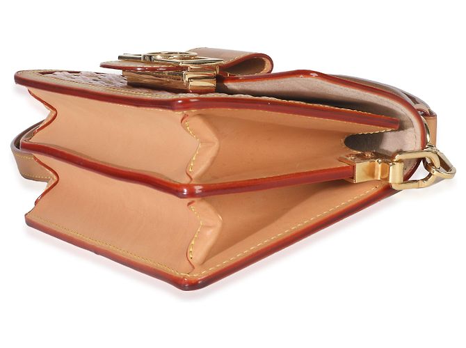 Louis Vuitton Pelle Rosa Marrone Intrecciata Dauphine PM Multicolore Beige - vista 6