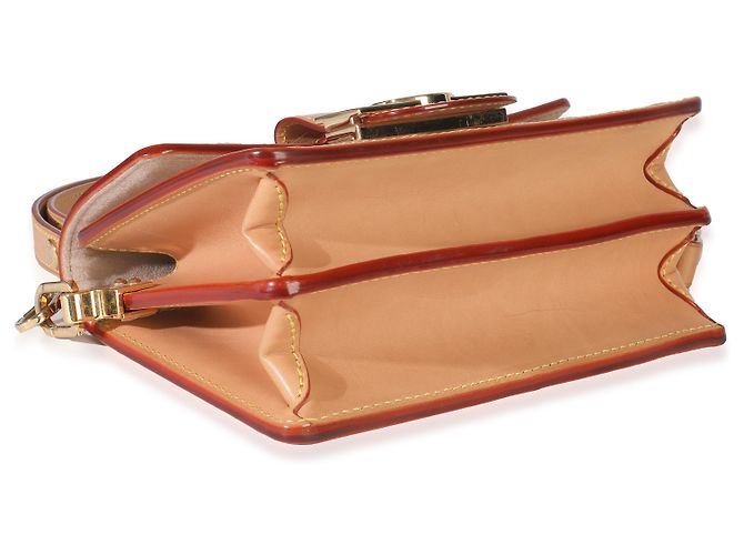 Louis Vuitton Pelle Rosa Marrone Intrecciata Dauphine PM Multicolore Beige - vista 7