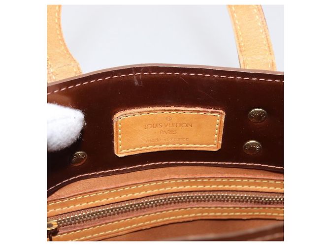 Borsa Reade Monogram Vernis PM di Louis Vuitton Marrone - vista 6