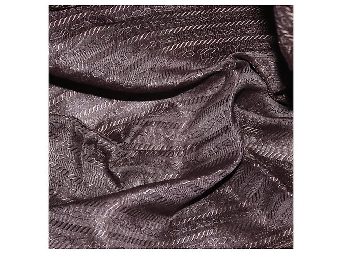 Prada Gaufre Hobo Convertibile Tessuto Grande Marrone - vista 5