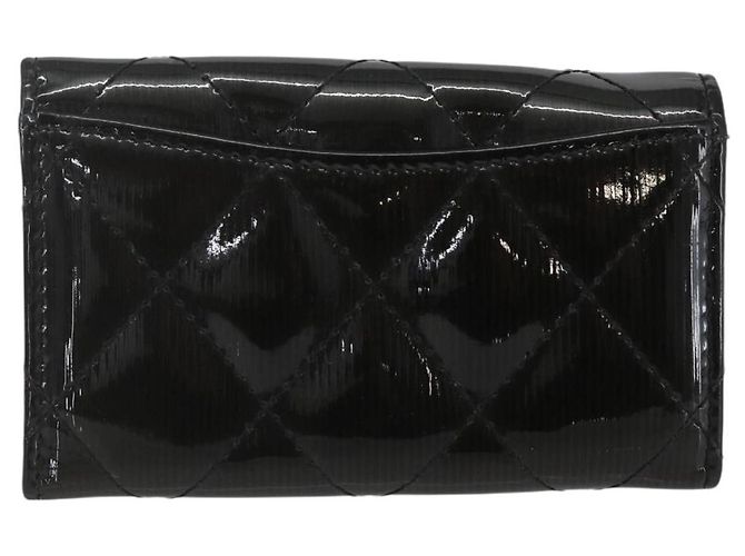 Chanel Vintage CC Schlüsselanhänger aus Metall Schwarz - Ansicht 2
