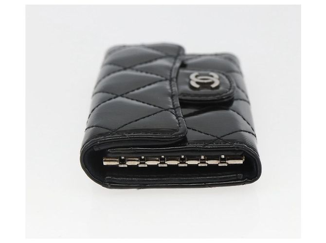 Chanel Vintage CC Schlüsselanhänger aus Metall Schwarz - Ansicht 3
