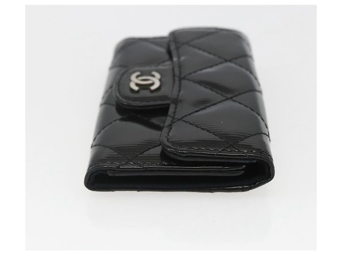 Chanel Vintage CC Schlüsselanhänger aus Metall Schwarz - Ansicht 4