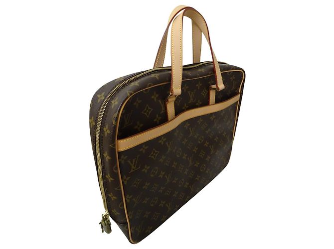 Borsa per laptop in pelle monogramma Pegase di Louis Vuitton Marrone D'oro - vista 3