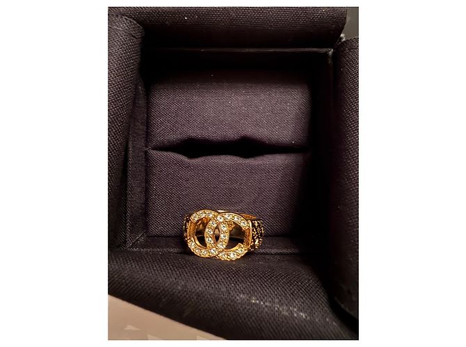 Anello Chanel Oro con Strass D'oro - vista 10
