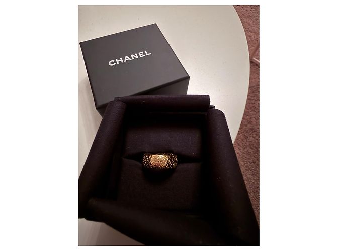 Anello Chanel Oro con Strass D'oro - vista 7