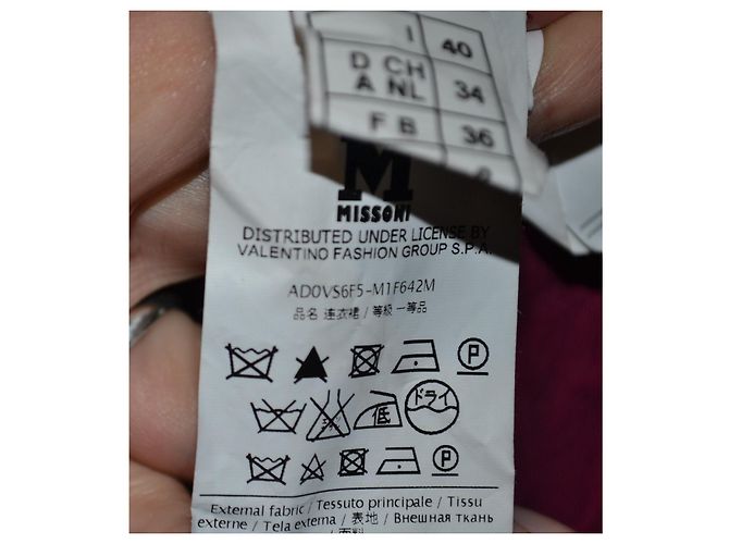 Abito M Missoni in seta e lino rosa e grigio - vista 5