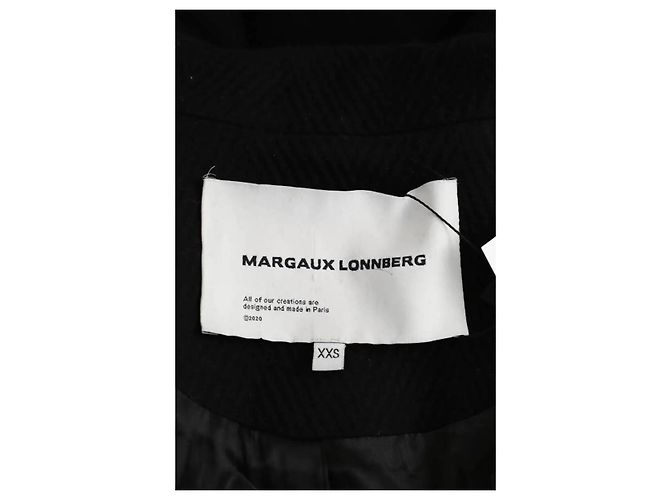 Margaux Lonnberg Abrigo de lana negro - vista 5