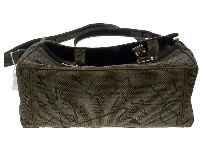 Sac DIOR en Toile Vert - 103125 - vue 10